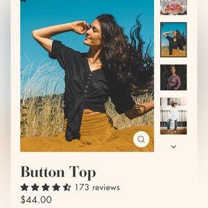 Cotton flower Clothing 100% cotton wooden buttons shirt.